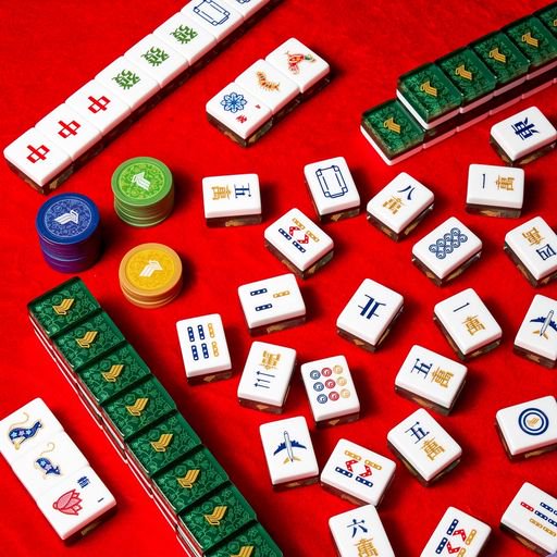 mahjong, chinese new year mahjong set