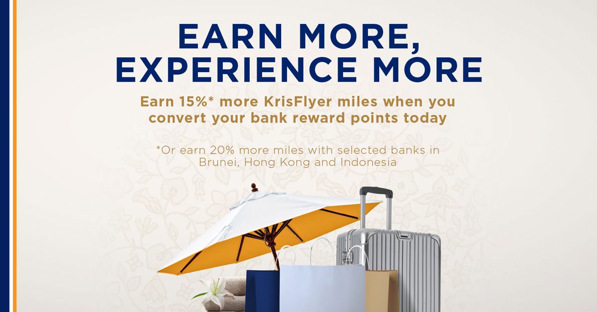 KrisFlyer Bonus Miles Conversion Campaign SINGAPORE AIRLINES