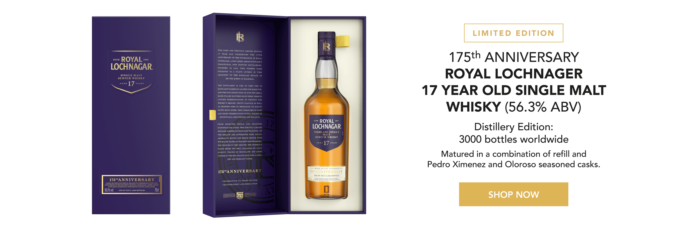 Limited Edition - Royal Lochnagar 17 Year Old Single Malt Whisky