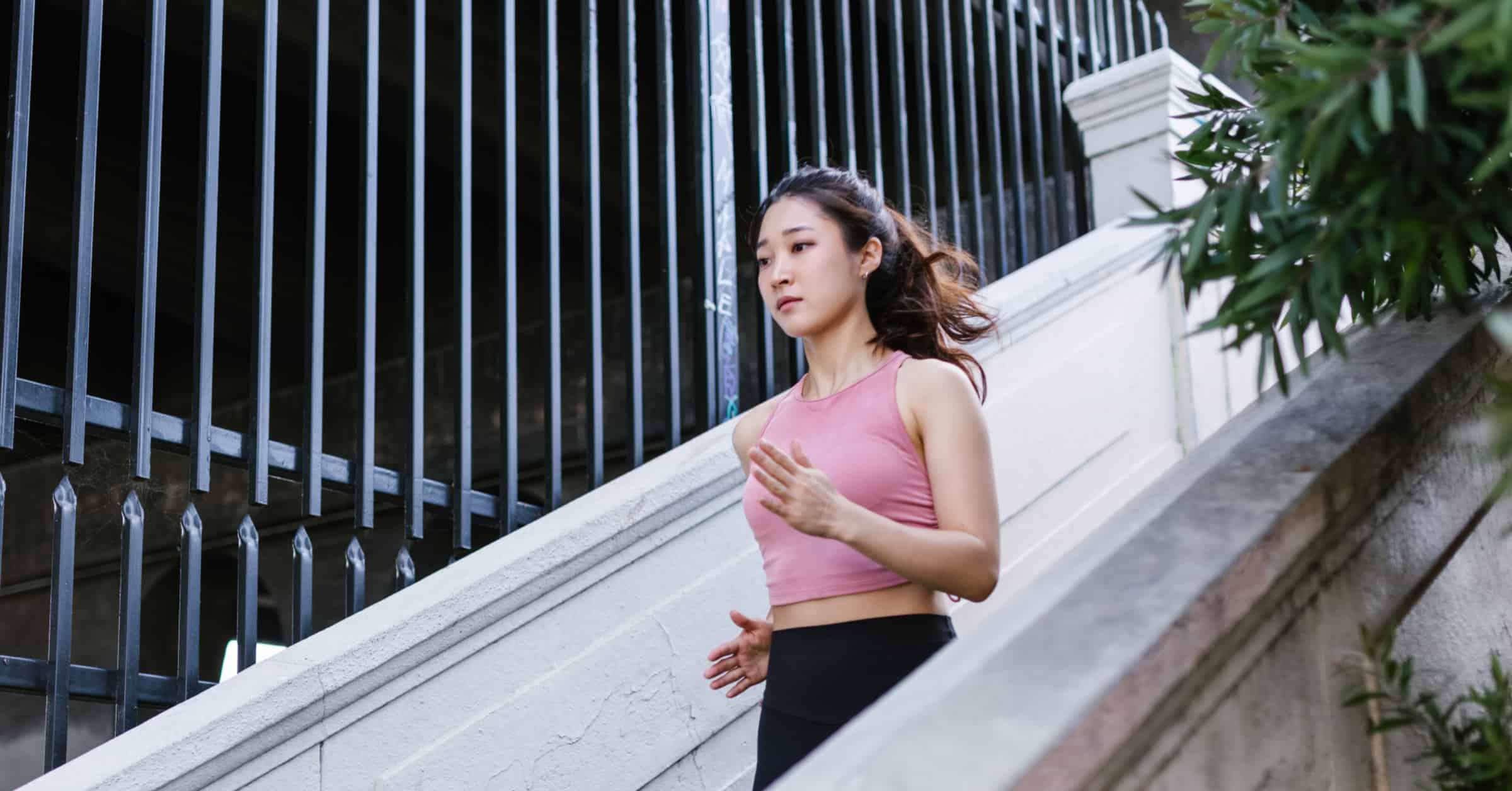 woman jogging, healthy living, supplements