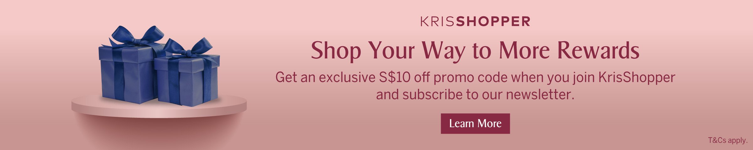 KrisShopper Exclusive - Get S$10 off promo code when you sign up
