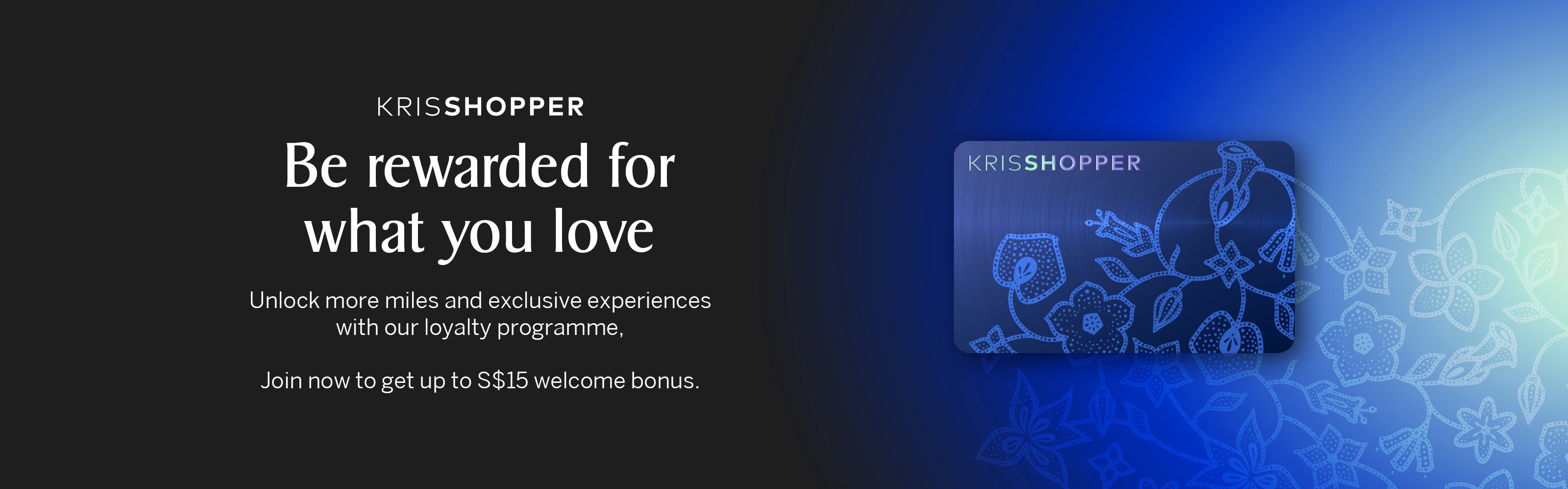 KrisShopper Welcome Bonus: Up to S$15 off promo code