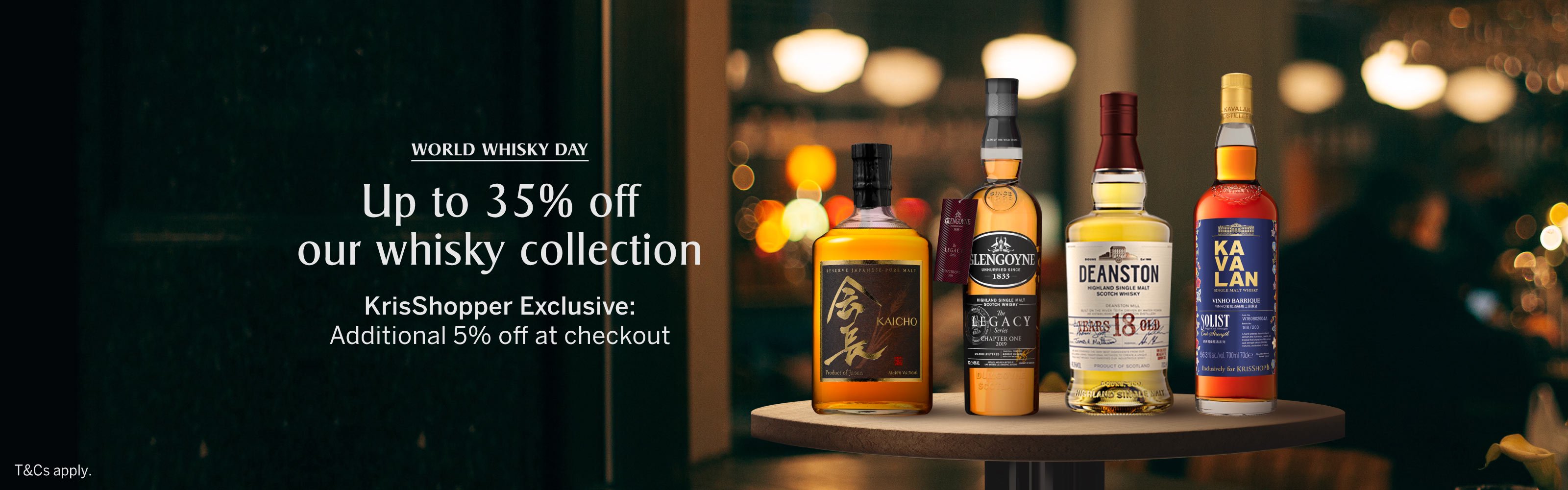 Celebrating World Whisky Day Special - Up to 35% off whisky