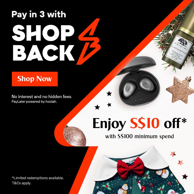 ShopBack PayLater x KrisShop - S$10 off min. spend S$100