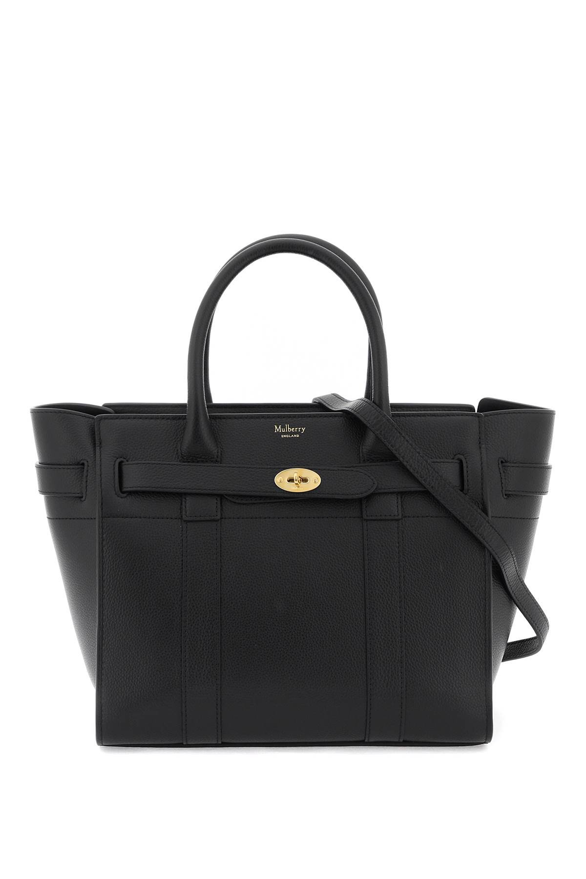 MULBERRY LEATHER ZIPPED BAYSWATER BLACK SHOULDER BAG | MULBERRY WOMEN ...