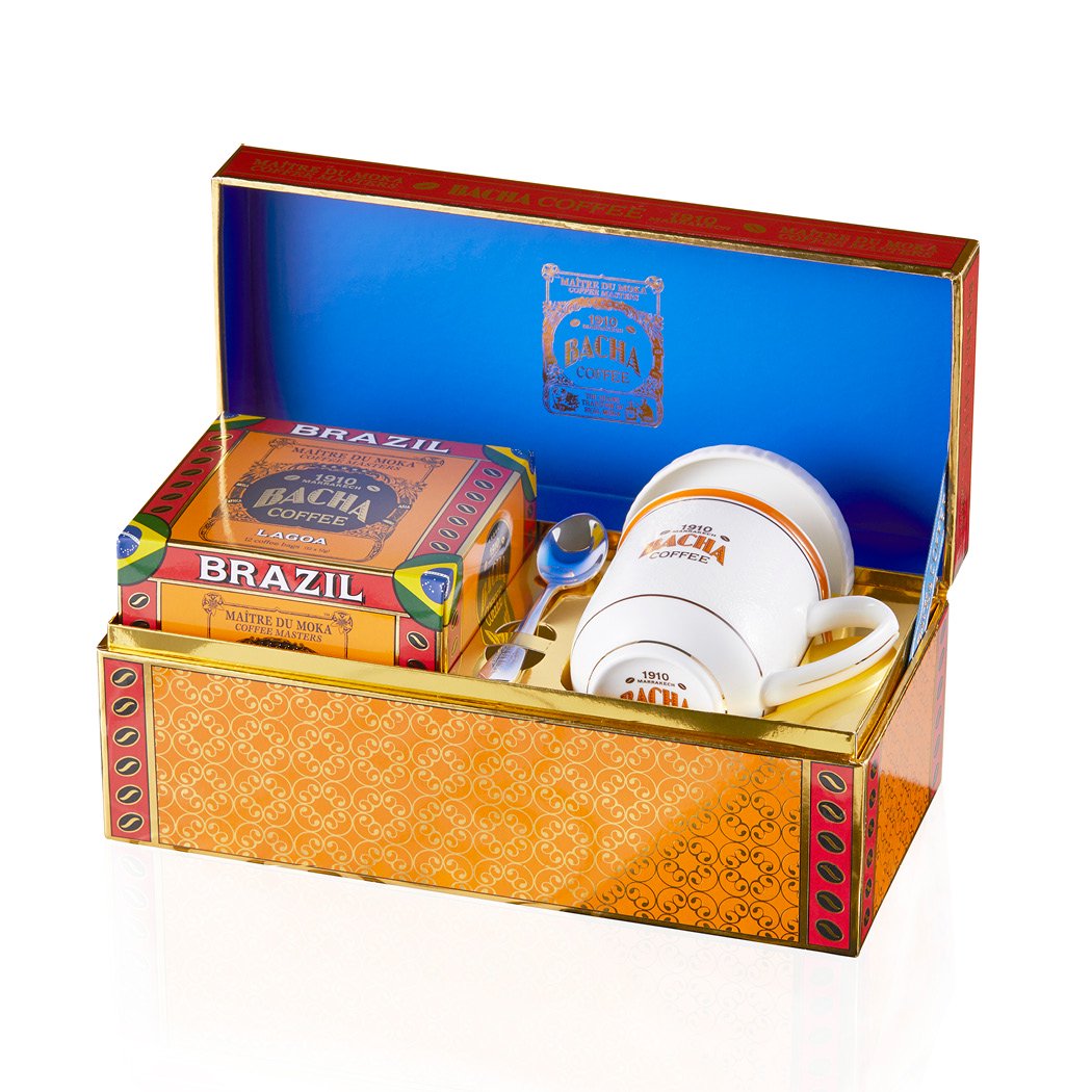 BACHA COFFEE HERITAGE GIFT SET - LAGOA COFFEE BAG GIFTBOX - 12