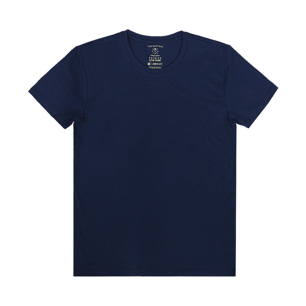 THE SHIRT BAR NAVY PREMIUM COTTON CREW NECK T-SHIRT S | THE SHIRT BAR ...