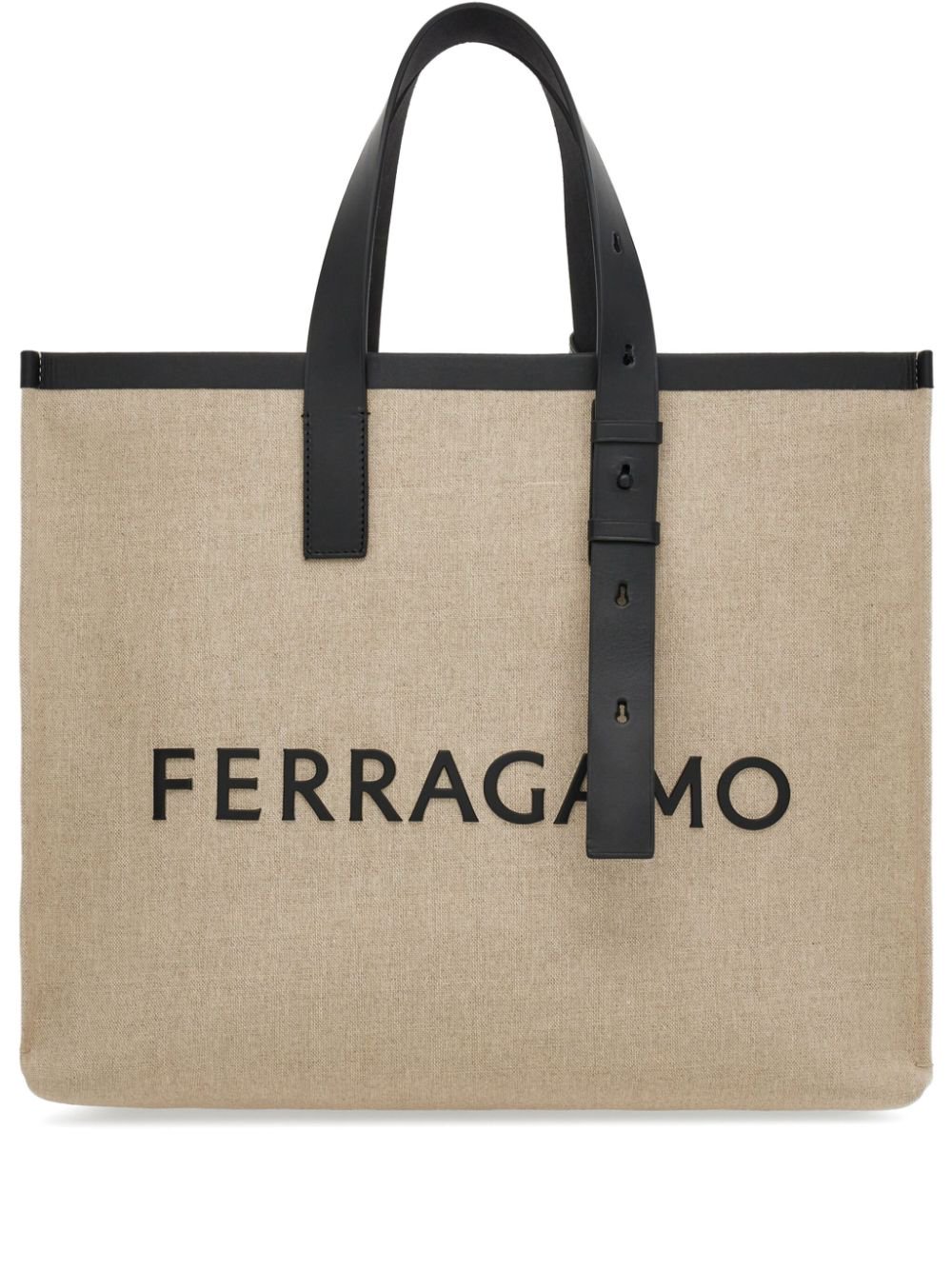 FERRAGAMO LOGO-EMBOSSED LEATHER TOTE BAG | FERRAGAMO FASHION | KRISSHOP ...