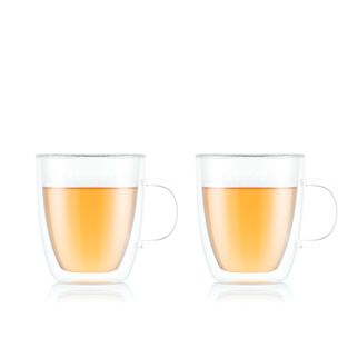 Bodum Bistro 2 Pcs Jumbo Mug, Double Wall, 0.45 L, 15 oz Transparent