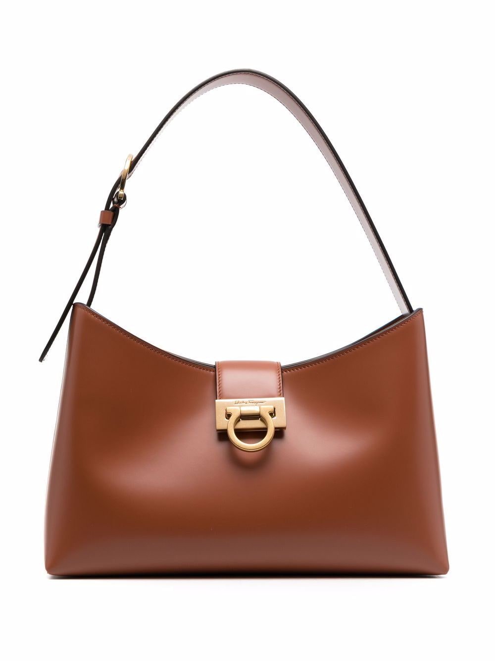 SALVATORE FERRAGAMO TRIFOLIO LEATHER SHOULDER BAG | FERRAGAMO FASHION ...